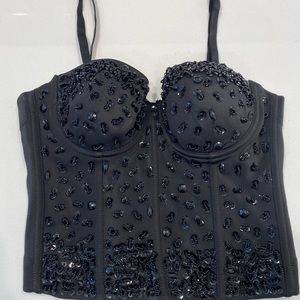 Beaded corset top